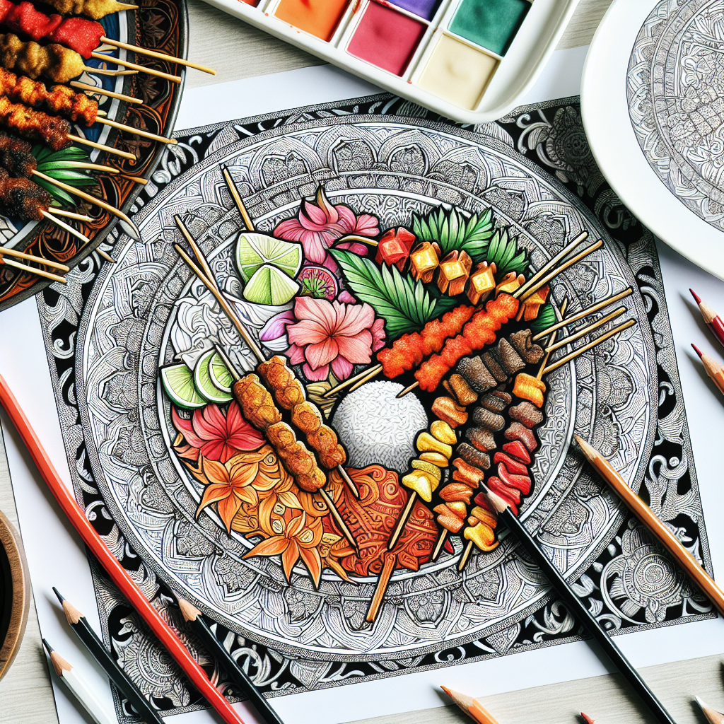 Kreasi Menarik dalam Mewarnai Gambar Makanan Tradisional Indonesia untuk