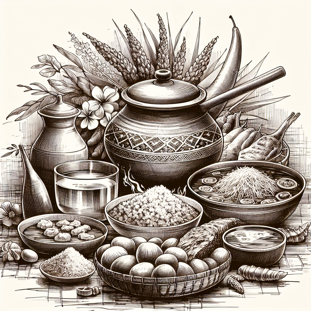 Pesona Sketsa Makanan Tradisional Indonesia Menggugah Selera